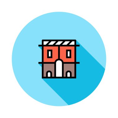 kule ikon vektör illüstrasyonu 