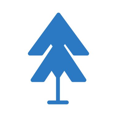 Çam ağacı simge vektör çizim 