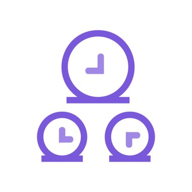 Saat simgesi vektör illüstrasyonu 