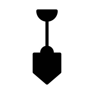 kürek simgesi vektör illüstrasyonu 