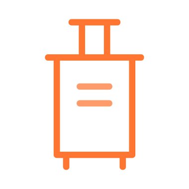 Bavul web simgesi, vektör çizim 