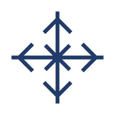 kar Tanesi simgesi vektör çizimi 