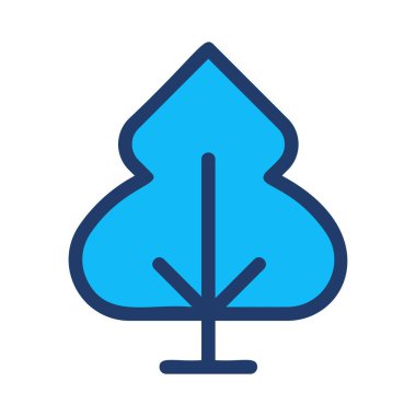 ağaç simgesi vektör illüstrasyonu 