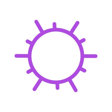 Güneş Simgesi Vektör illüstrasyonu 