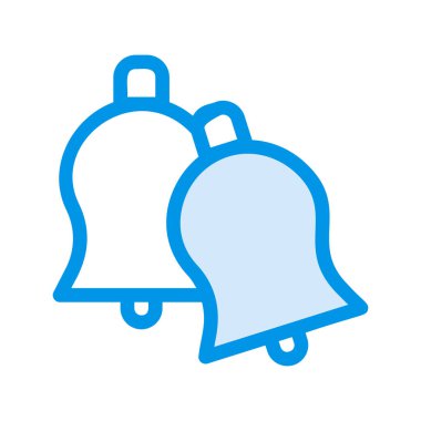 Çan düz stil ikonu, vektör çizim 