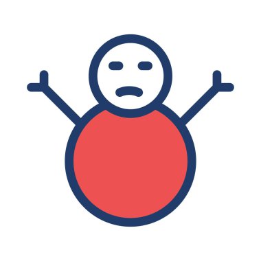 Kardan Adam simgesi vektör çizimi