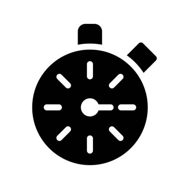 kronometre simgesi, vektör illüstrasyonu 