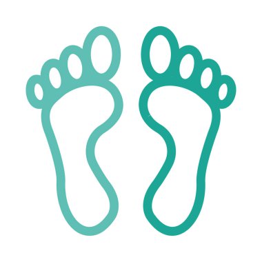 ayak ikonu vektör illüstrasyonu 