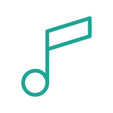 melodi Not simge vektör çizim 