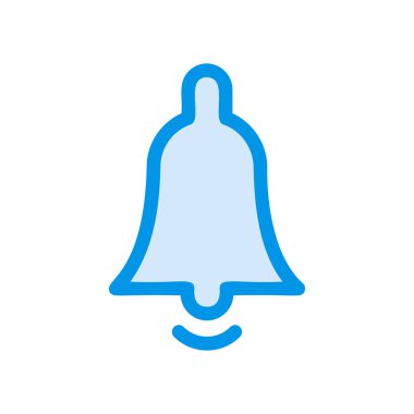 Çan düz stil ikonu, vektör çizim 