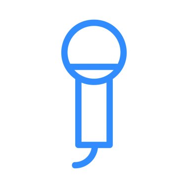 mikrofon simgesi vektör illüstrasyonu 