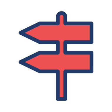 yön ikonu vektör illüstrasyonu 