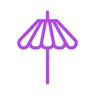 şemsiye simgesi vektör illüstrasyonu 