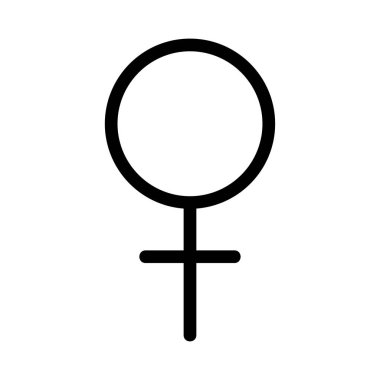 Kadın simge vektör çizim 