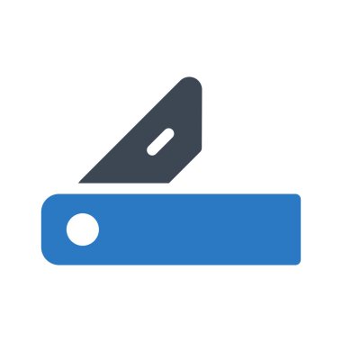 bıçak simgesi vektör illüstrasyonu 