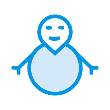 Kardan Adam simgesi vektör çizimi 