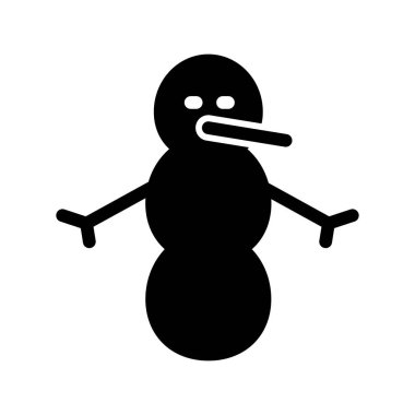 Kardan Adam simgesi vektör çizimi 