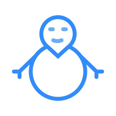 Kardan Adam simgesi vektör çizimi 