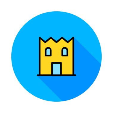 kale ikonu vektör illüstrasyonu 