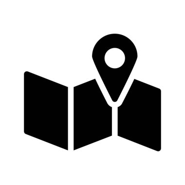 harita pin ikonu vektör illüstrasyonu 