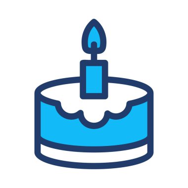 kek ikonu vektör illüstrasyonu 