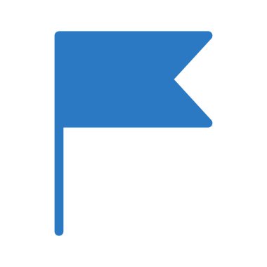 bayrak düz simgesi, vektör, illüstrasyon  