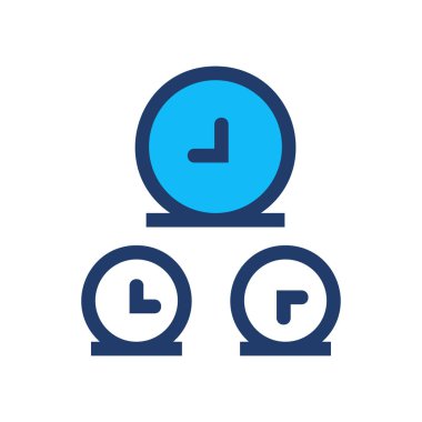 Saat simgesi vektör illüstrasyonu 