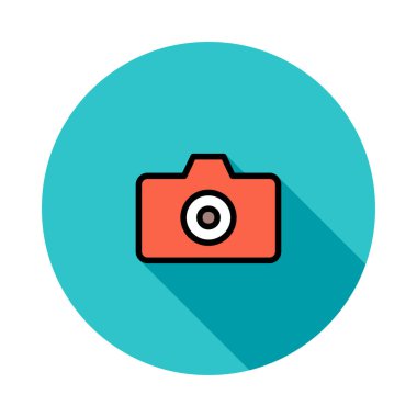 kamera simgesi vektör illüstrasyonu 