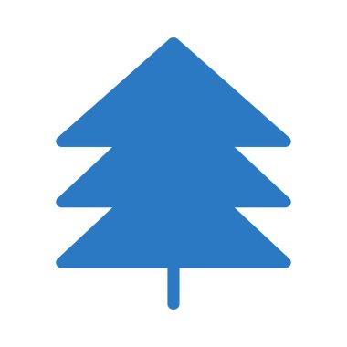 Çam ağacı simge vektör çizim 