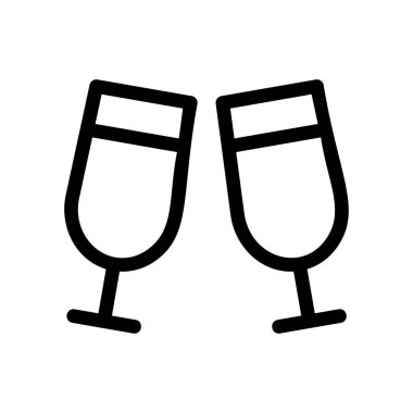 gözlük ikonu vektör illüstrasyonu 