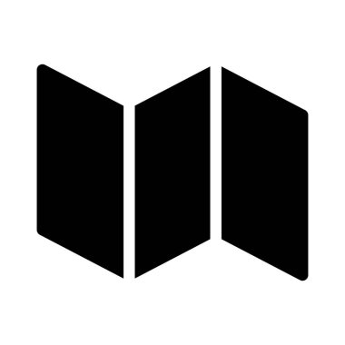 harita simgesi vektör illüstrasyonu 