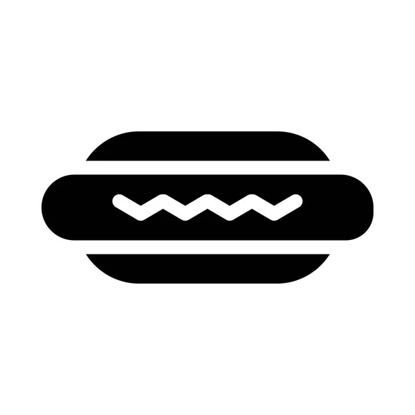 Hot Dog Icon Vector Illustration — Stock Vector