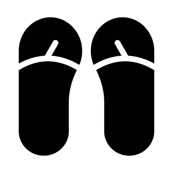 Flip Flops Icono Vector Ilustración — Archivo Imágenes Vectoriales