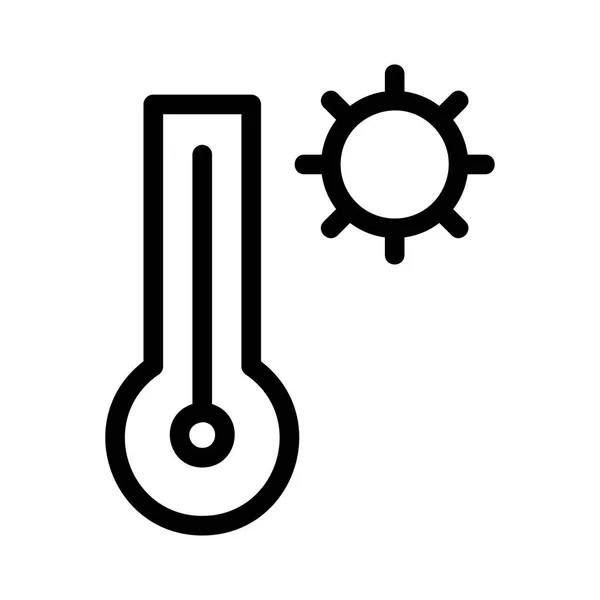 Temperatuur Pictogram Vector Illustratie — Stockvector