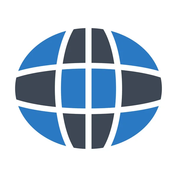 Globe Ikon Vektor Illustration — Stock vektor