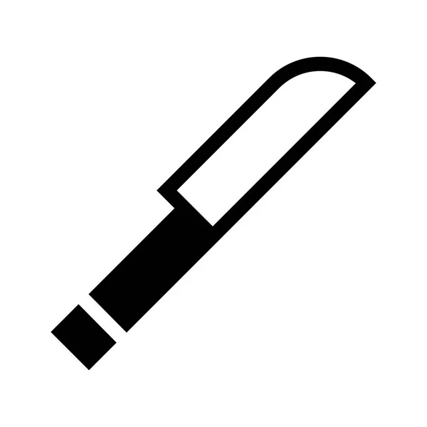 Cuchillo Icono Vector Ilustración — Vector de stock