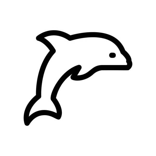 Delphin Icon Vektor Illustration — Stockvektor