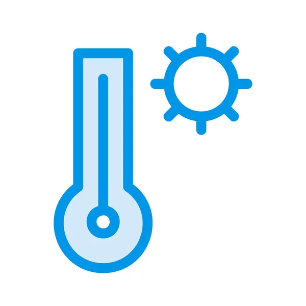Icono Temperatura Vector Ilustración — Archivo Imágenes Vectoriales