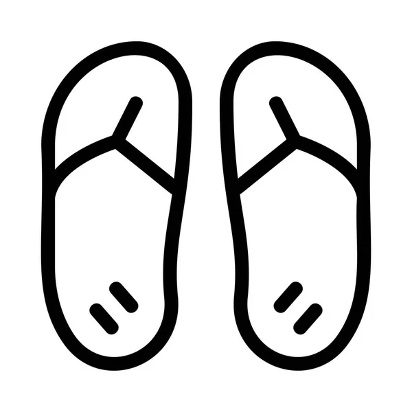 Flip Flops Icono Vector Ilustración — Archivo Imágenes Vectoriales