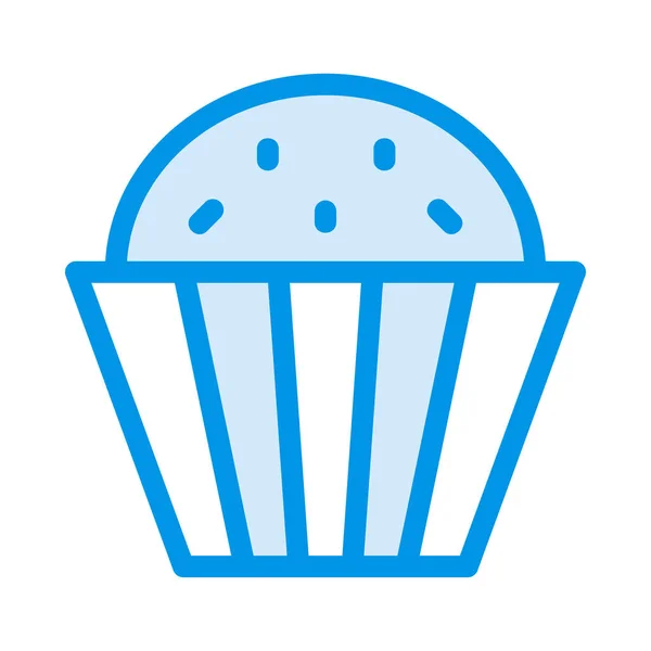 Icona Cupcake Vettoriale Illustrazione — Vettoriale Stock