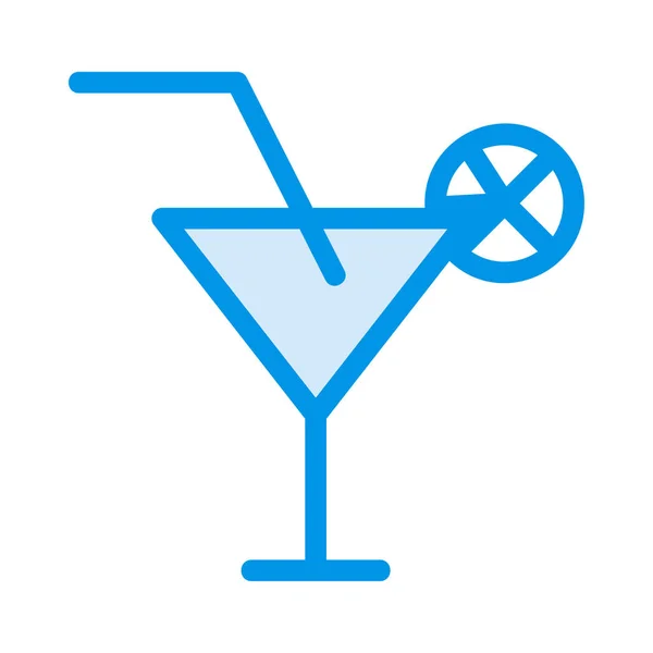 Cocktail Symbol Vektor Illustration — Stockvektor