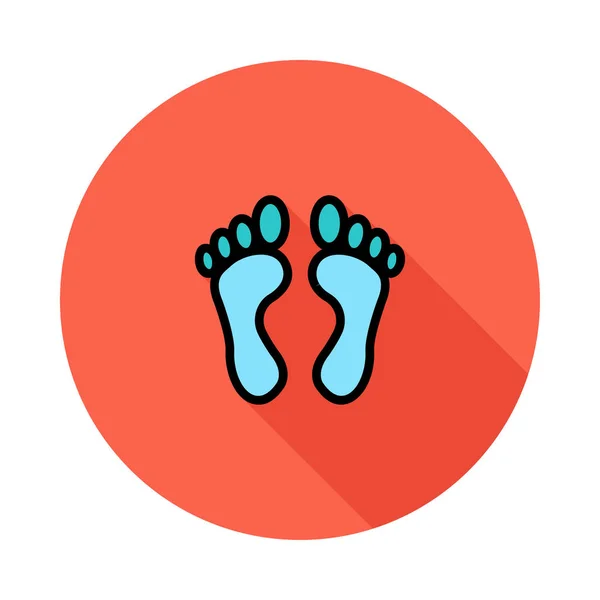 Foot Icon Vector Illustration — Stock Vector