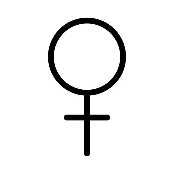Female Icon Vector Illustration — Stock Vector