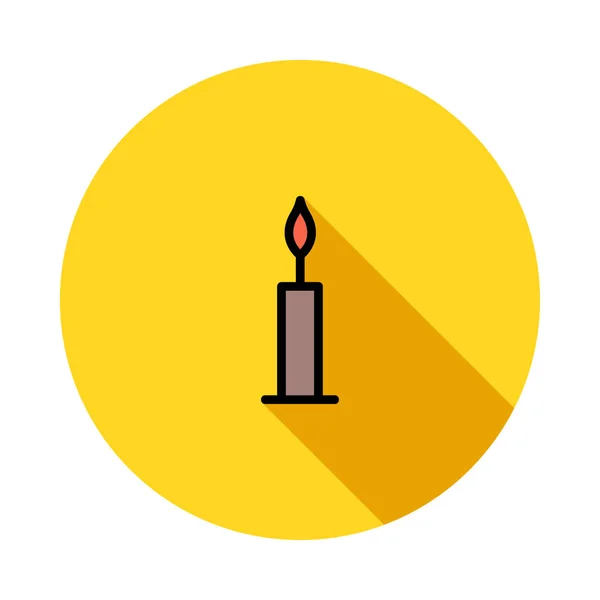 Candle Icon Vector Illustration — Stock Vector