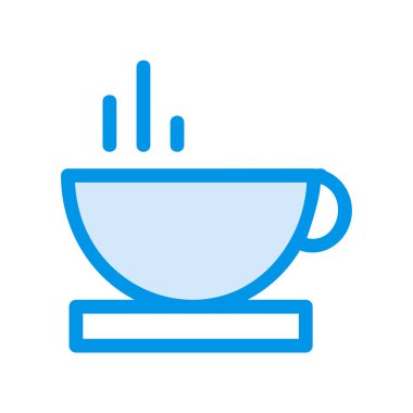 Çay Kupası düz stil ikonu, vektör çizim