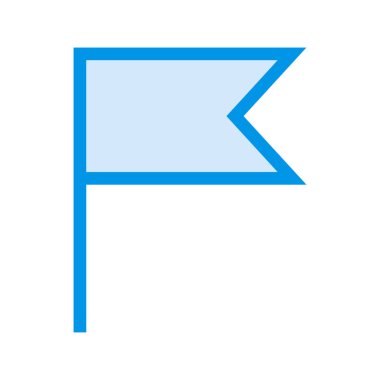 Beyaz arka plan, vektör, illüstrasyon izole bayrak düz simgesi 