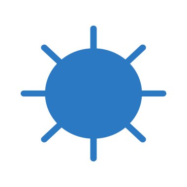 Güneş Simgesi Vektör illüstrasyonu 