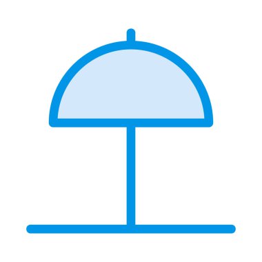 şemsiye simgesi vektör illüstrasyonu 