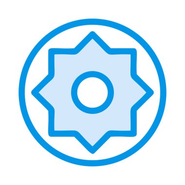 Çörek ikonu vektör illüstrasyonu 