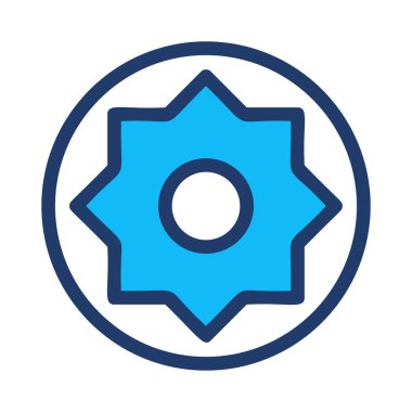 Çörek ikonu vektör illüstrasyonu 